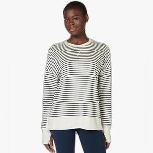 NEW XL Sweaty Betty Afterclass Longline Black & White Sweatshirt